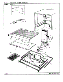 02 - Freezer Compartment parts for Admiral Refrigerator NT17L4A / AA21A from AppliancePartsPros.com