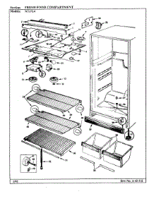 03 - Fresh Food Compartment parts for Admiral Refrigerator NT17L4A / BA21C from AppliancePartsPros.com