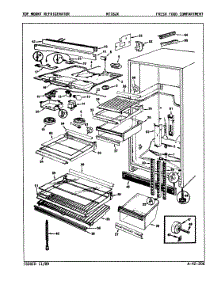 03 - Fresh Food Compartment parts for Maytag Refrigerator NT18JX / 9D05B from AppliancePartsPros.com
