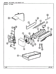 05 - Optional Ice Maker Kit parts for Norge Refrigerator NT194M / DC61A from AppliancePartsPros.com