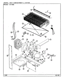 07 - Unit Compartment & System parts for Norge Refrigerator NT194M / DC61A from AppliancePartsPros.com