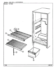 06 - Shelves & Accessories parts for Norge Refrigerator NT194M / DE59A from AppliancePartsPros.com