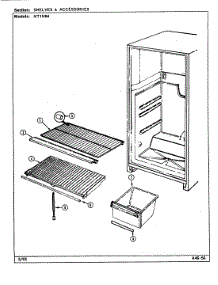 06 - Shelves & Accessories parts for Norge Refrigerator NT194MW from AppliancePartsPros.com