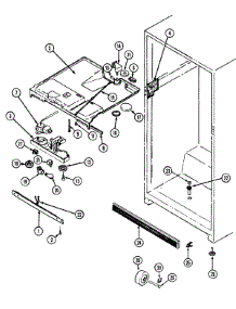 03 - Fresh Food Compartment parts for Norge Refrigerator NT194NA from AppliancePartsPros.com