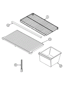 08 - Shelves & Accessories parts for Maytag Refrigerator NT194PA from AppliancePartsPros.com