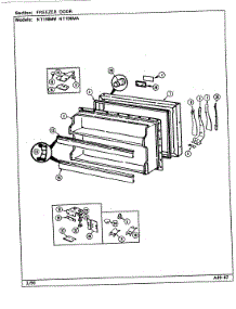 02 - Freezer Door parts for Norge Refrigerator NT198MA / DE58A from AppliancePartsPros.com