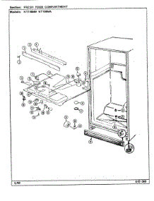 03 - Fresh Food Compartment parts for Norge Refrigerator NT198MA / DE58A from AppliancePartsPros.com