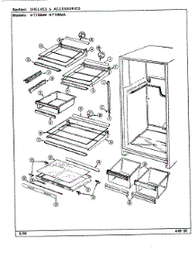 06 - Shelves & Accessories parts for Norge Refrigerator NT198MA / DE58A from AppliancePartsPros.com