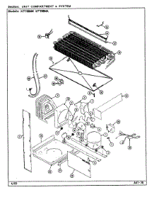 07 - Unit Compartment & System parts for Norge Refrigerator NT198MA from AppliancePartsPros.com
