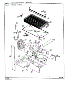 04 - Unit Compartment & System parts for Norge Refrigerator NT198MW / DE57A from AppliancePartsPros.com