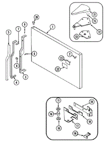 03 - Freezer Outer Door parts for Norge Refrigerator NT198NB from AppliancePartsPros.com