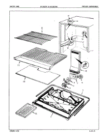 02 - Freezer Compartment parts for Admiral Refrigerator NT19E53VGLA / 5D51B from AppliancePartsPros.com