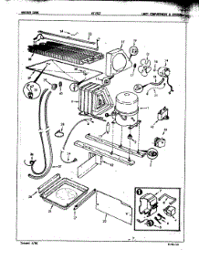 03 - Unit Compartment & System parts for Admiral Refrigerator NT19G7 / 5E47A from AppliancePartsPros.com