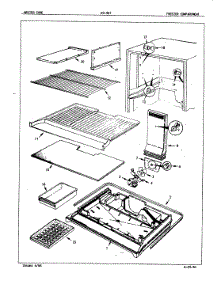 02 - Freezer Compartment parts for Admiral Refrigerator NT19G7A / 5E47A from AppliancePartsPros.com