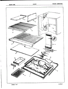 02 - Freezer Compartment parts for Admiral Refrigerator NT19H8H / 8A07A from AppliancePartsPros.com