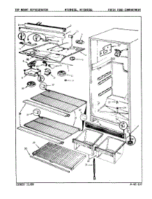 03 - Fresh Food Compartment parts for Maytag Refrigerator NT19HX3GA / 9D45B from AppliancePartsPros.com