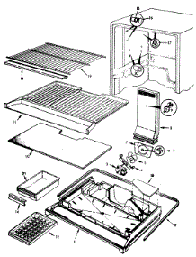 02 - Freezer Compartment parts for Admiral Refrigerator NT19J7 / 8A11A from AppliancePartsPros.com