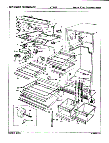 03 - Fresh Food Compartment parts for Admiral Refrigerator NT19J7 / 8A11A from AppliancePartsPros.com