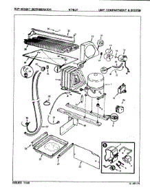 04 - Unit Compartment & System parts for Admiral Refrigerator NT19J7 / 8A11A from AppliancePartsPros.com