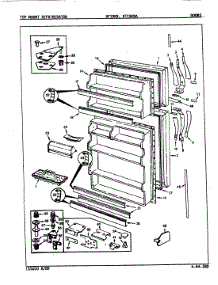 02 - Doors parts for Admiral Refrigerator NT19K9 / 9A62A from AppliancePartsPros.com