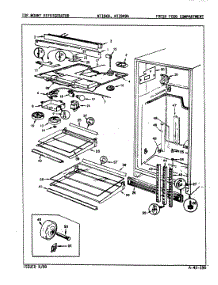 03 - Fresh Food Compartment parts for Admiral Refrigerator NT19K9A / 9A61A from AppliancePartsPros.com