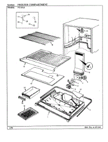 02 - Freezer Compartment parts for Admiral Refrigerator NT19L6 / BA51C from AppliancePartsPros.com