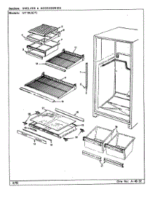 03 - Shelves & Accessories parts for Admiral Refrigerator NT19L6H / CA51A from AppliancePartsPros.com