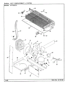 02 - Unit Compartment & System parts for Admiral Refrigerator NT19L8 / BA55C from AppliancePartsPros.com