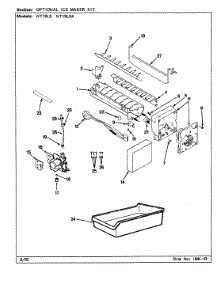 03 - Optional Ice Maker Kit parts for Admiral Refrigerator NT19L9 / CA61A from AppliancePartsPros.com