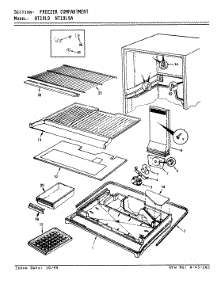 02 - Freezer Compartment parts for Admiral Refrigerator NT19L9 / BA61A from AppliancePartsPros.com