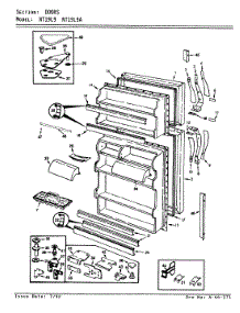 02 - Doors parts for Admiral Refrigerator NT19L9 / AA61A from AppliancePartsPros.com