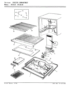 03 - Freezer Compartment parts for Admiral Refrigerator NT19L9 / AA61A from AppliancePartsPros.com