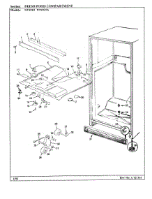 03 - Fresh Food Compartment parts for Admiral Refrigerator NT19L9A / BA62B from AppliancePartsPros.com