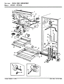 04 - Fresh Food Compartment parts for Admiral Refrigerator NT19L9A / BA62A from AppliancePartsPros.com