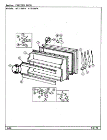 02 - Freezer Door parts for Norge Refrigerator NT218MFA / DD74A from AppliancePartsPros.com