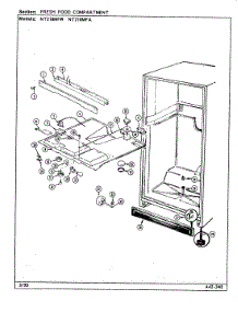 03 - Fresh Food Compartment parts for Norge Refrigerator NT218MFA / DD74A from AppliancePartsPros.com