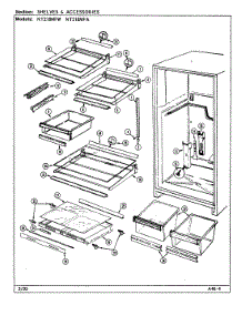 06 - Shelves & Accessories parts for Norge Refrigerator NT218MFA / DD74A from AppliancePartsPros.com
