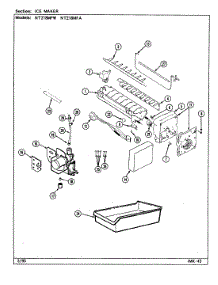 02 - Ice Maker parts for Norge Refrigerator NT218MFW / DD73A from AppliancePartsPros.com