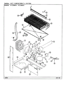 04 - Unit Compartment & System parts for Norge Refrigerator NT218MFW / DD73A from AppliancePartsPros.com
