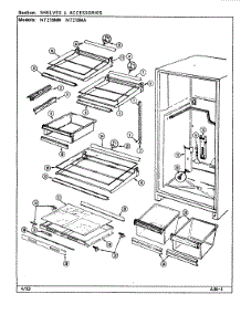 06 - Shelves & Accessories parts for Maytag Refrigerator NT218MW / DD71A from AppliancePartsPros.com