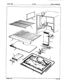 02 - Freezer Compartment parts for Admiral Refrigerator NT21B6VA / 5A75A from AppliancePartsPros.com