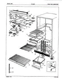 03 - Fresh Food Compartment parts for Admiral Refrigerator NT21B6VA / 5A75A from AppliancePartsPros.com