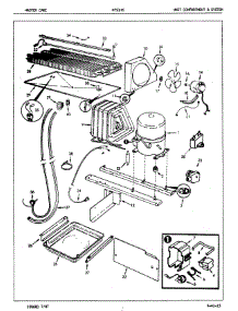 04 - Unit Compartment & System parts for Admiral Refrigerator NT21H6 / 7A57A from AppliancePartsPros.com