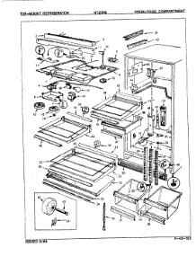 03 - Fresh Food Compartment parts for Admiral Refrigerator NT21H8A / 8A76A from AppliancePartsPros.com