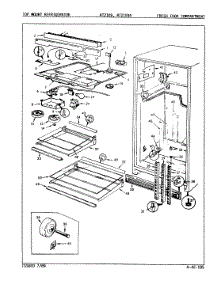 04 - Fresh Food Compartment parts for Admiral Refrigerator NT21K9 / 9A63A from AppliancePartsPros.com