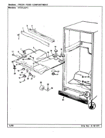 03 - Fresh Food Compartment parts for Admiral Refrigerator NT21L6A / CA78A from AppliancePartsPros.com