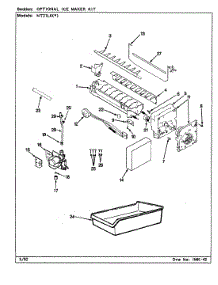 02 - Optional Ice Maker Kit parts for Admiral Refrigerator NT21L6W / CA77A from AppliancePartsPros.com