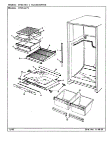 03 - Shelves & Accessories parts for Admiral Refrigerator NT21L6W / CA77A from AppliancePartsPros.com