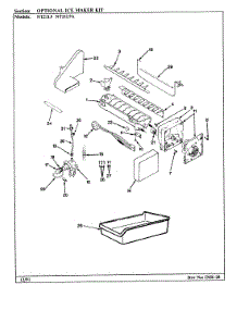 03 - Optional Ice Maker Kit parts for Admiral Refrigerator NT21L9 / BA75A from AppliancePartsPros.com