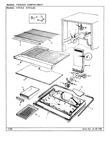 02 - Freezer Compartment parts for Admiral Refrigerator NT21L9 / BA75C from AppliancePartsPros.com